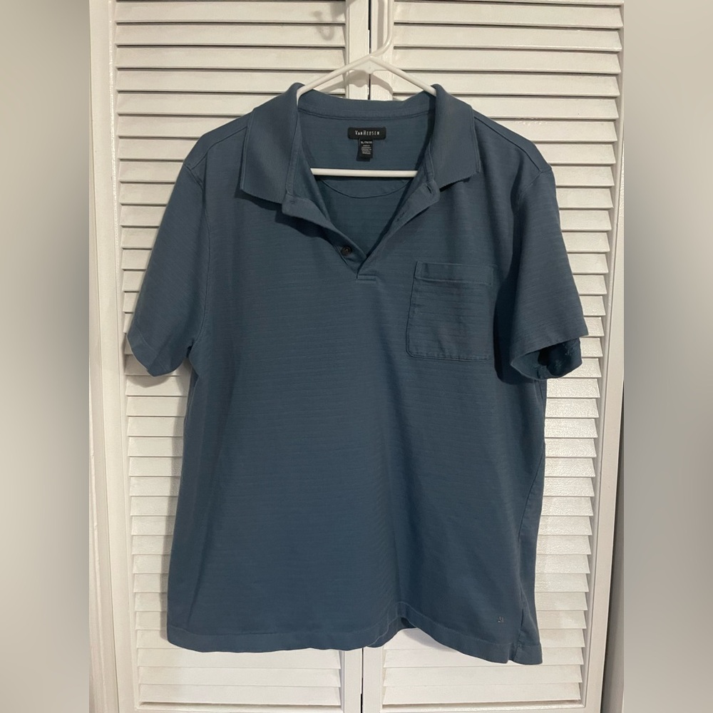 Van Husen Men's Blue Polo Shirt